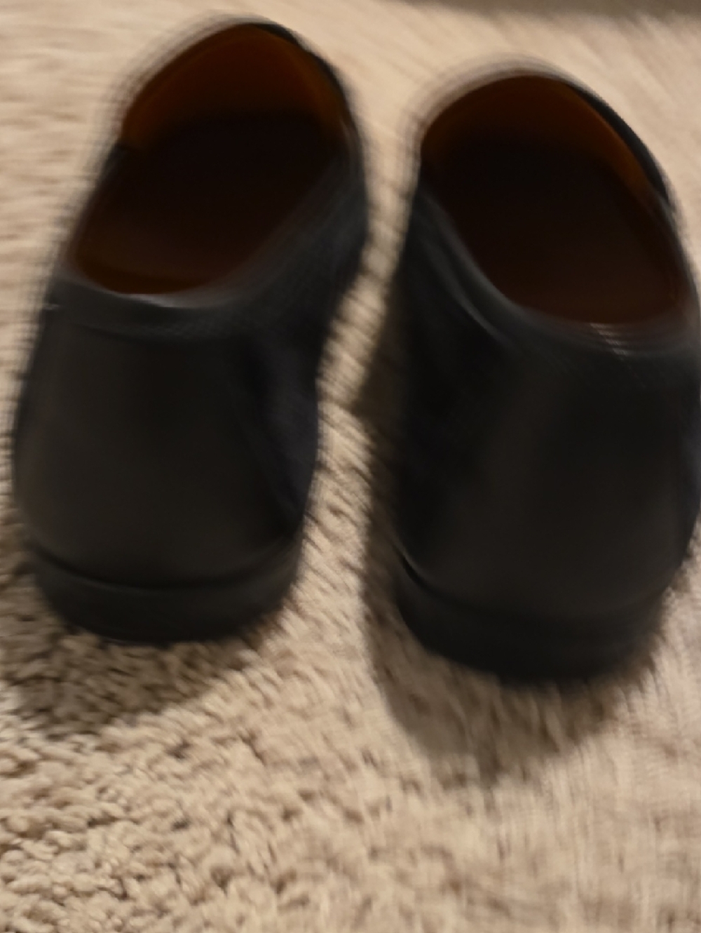 Magnanni Black Velvet Loafers with Orange Lining Eu42.5/US9.5 - Picture 7 of 9